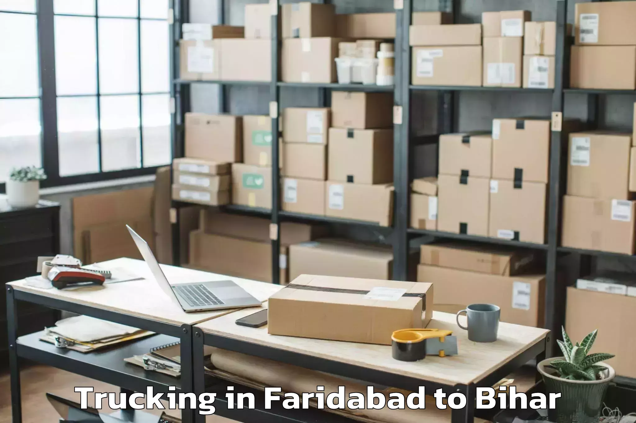 Reliable Faridabad to Manjhaul Trucking